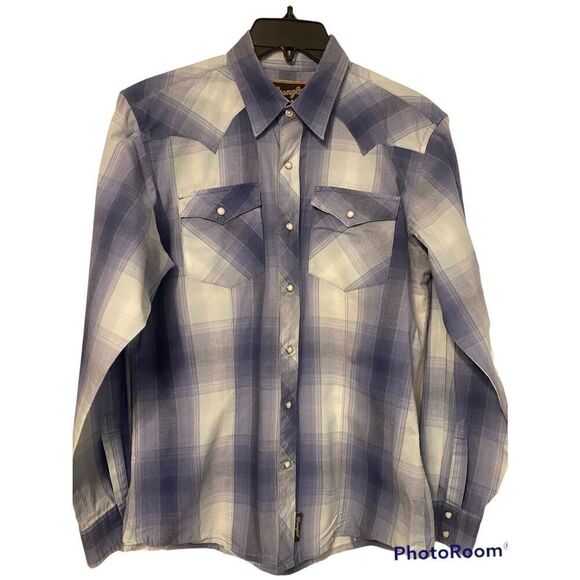 Wrangler Retro Western Shirt Pearl Buttons Auth Western Yolk Cowgirl XXL - Picture 1 of 9